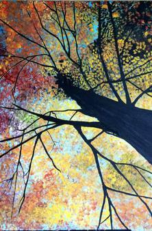 Fall Trees painting